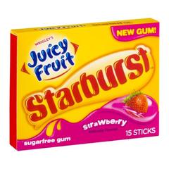 Wrigley's Starburst Juicy Fruit Strawberry