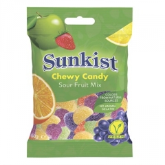 Мармелад жевательный Jelly Belly Sunkist Кислые Фрукты 60 гр