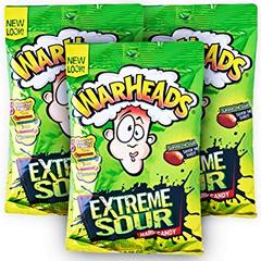 Карамель леденцовая суперкислая WarHeads Extreme Sour 56 грамм