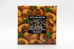 Темный шоколад World&Time Nuts Collection с кешью 80 гр