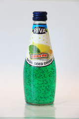 Basil seed drink Mint lemon flavor Напиток Семена базилика с ароматом мятного лимона 290 мл