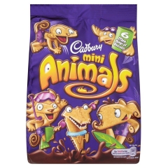 Мини-печенья Cadbury в форме животных 139,3 гр