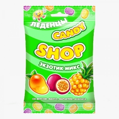 Карамель леденцовая "CANDYSHOP" ЭКЗОТИК МИКС 80 грамм