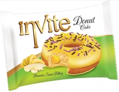 Пончик DONAT INVITE (банановая начинка) 40 грамм